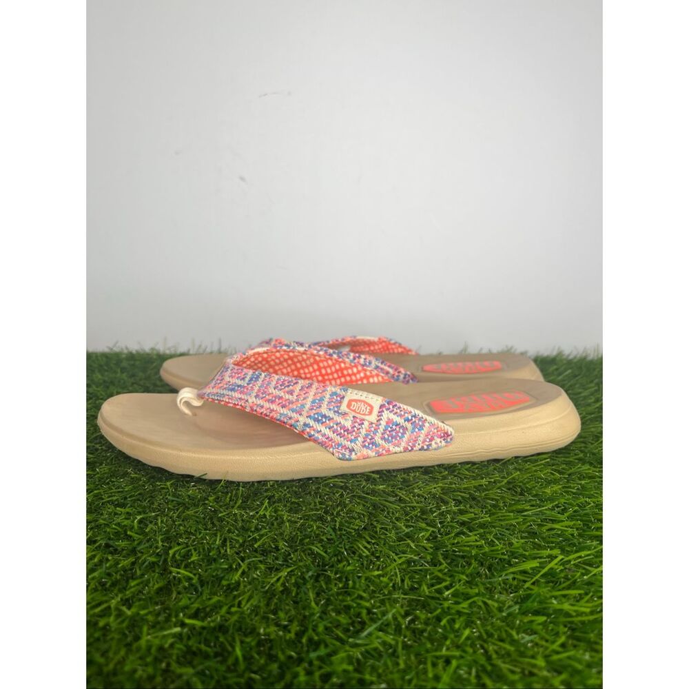 Hey Dude Christi Flip Surf Baja Women’s Flip Flop Sandals Size 9 Multicolor